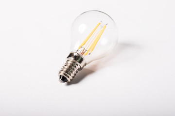 a bulb with a white background