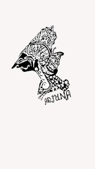 vector illustration of tattoo