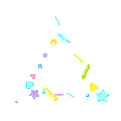 Sprinkles grainy. Cupcake dessert bakery confetti