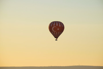 hot air balloon in the sky