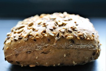 cake with chocolate and nuts