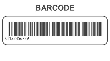Barcode. Realistic barcode isolated on white background. Vector illustration of barcode.