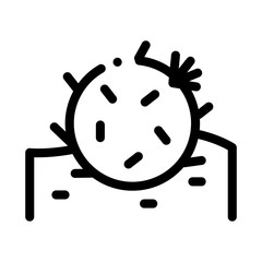 Cactus Icon Vector. Outline Cactus Sign. Isolated Contour Symbol Illustration
