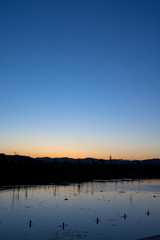 美しい夕暮れの空