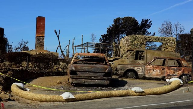  Destroyed homes from 2017 Thomas Fire off Foothill Road in the Via Arroyo and Via Pasito neighborhood
