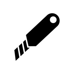 Cutter Knife icon vector simple and trendy design
