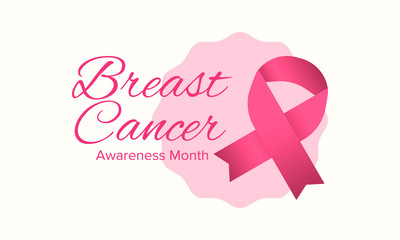 Breast Cancer Awareness Month. Pink october. Pink ribbon. Woman healthcare. Celebrate annual. Medic concept. Girl solidarity. Cancer prevention. Female disease. Poster, banner and background. Vector
