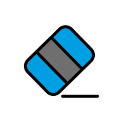 Eraser icon vector simple and trendy design