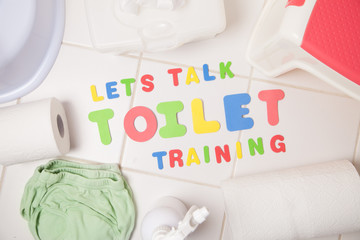 Potty training concept bathroom 