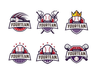 BASEBALL SET PACK LOGO DESIGN.