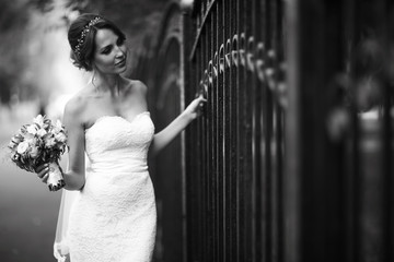 Wedding black and white photo poster