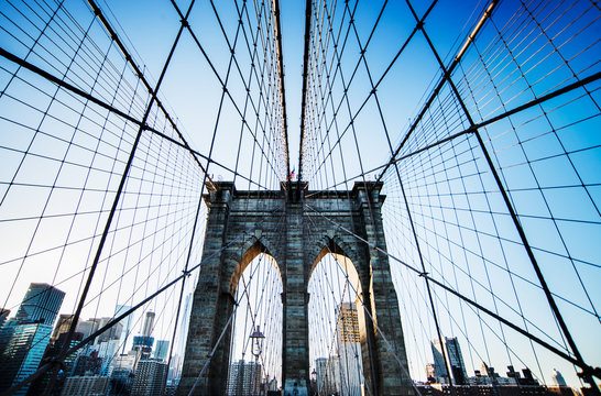 Fototapeta brooklyn bridge in new york