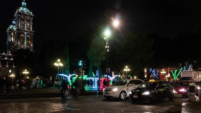 Timelapse on the Center of Puebla