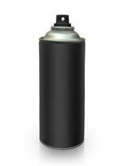 aerosol bottle isolated on white background