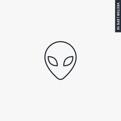 Obraz premium Alien, linear style sign for mobile concept and web design