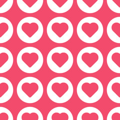 Love Hearts seamless pattern vector illustration. Abstract seamless pattern of hearts for prints, greeting card, wallpaper, cover, gift, banner, poster. Valentines day background vector illustration.