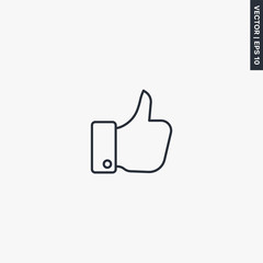 Obraz premium Like, linear style sign for mobile concept and web design