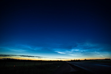 Fototapeta premium noctilucent clouds