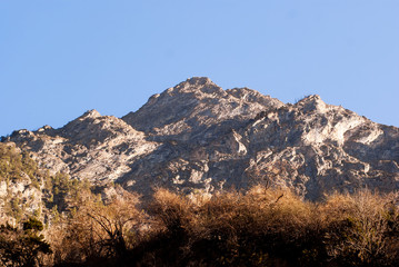 Fototapeta na wymiar Mountain landscape on sunny day, stock photo