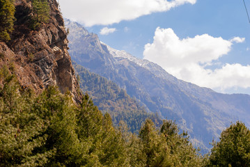 Mountain landscape on sunny day, stock photo