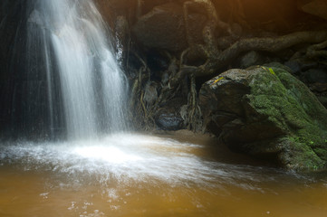 Chan Ta Then waterfall Beautiful work in national parks Chonbri Thailand - 317738132