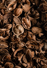 walnut shell,walnut shell background,top view of walnut shell,walnut shell contrast background,walnut shell without walnut,walnut shell texture