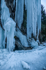 Icefall in the caves of Valganna