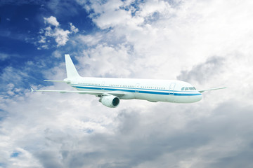 Fototapeta na wymiar Large passenger plane