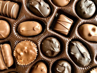 background of chocolates