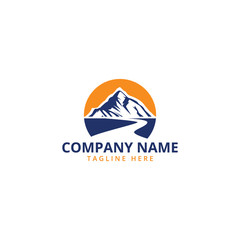 Mountain Logo Template. Vector Illustrator.