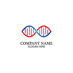 Fototapeta premium Infinity DNA Logo Icon Vector
