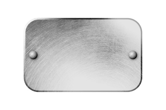 Silver Metal Plaque 