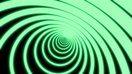 Neon circle tunnel abstract motion background. circle composed of vivid purple lines and camera moving through it on black background. 3D rendering 4k video.
