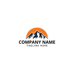 Mountain Logo Template. Vector Illustrator.