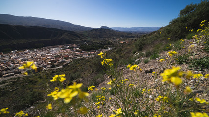 Obraz premium Panorámica del desierto de Europa en Almería