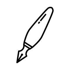 Fountain pen icon vector sign and symbol