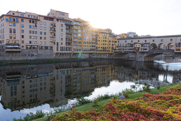 Fototapeta na wymiar view of ponte vecchio. Florence, Italy