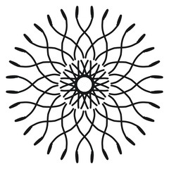 Abstract mandala on white background