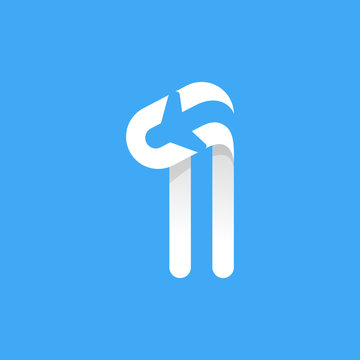 Number one logo with plane and airline inside.