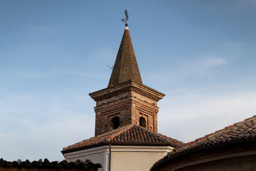 Fototapeta na wymiar tower of the church in Turin, Italy