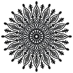 Abstract mandala on white background