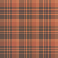 Seamless pattern in beautiful brown colors for plaid, fabric, textile, clothes, tablecloth and other things. Vector image.