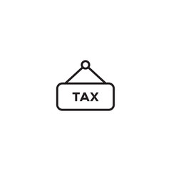 Tax, Sold vector icon, sold out symbol. Symbol for your web site design, logo, app, UI. Vector illustration, EPS 