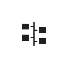 Timeline icon vector isolated on white background. Chronology symbol. Vector illustration for your web site mobile app logo UI design.