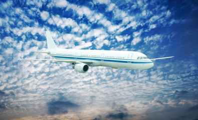 Fototapeta premium Large passenger plane