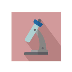  Medical icon. Microscope flat icon design.
