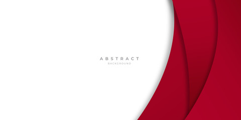 Modern Simple Red White Abstract Background Presentation Design