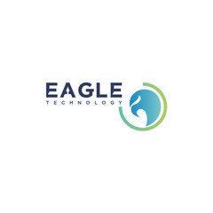 simple eagle head logo design
