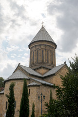 Fototapeta na wymiar The Holy Trinity Cathedral of Tbilisi commonly known as Sameba. 