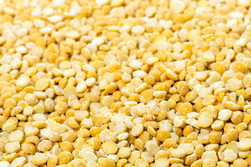 Eyed peas of different yellow color. Groats, cooking.